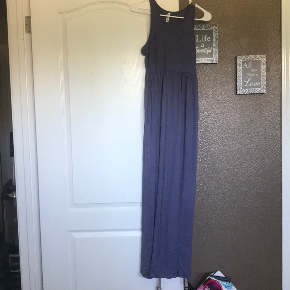 Maxi blue dress
